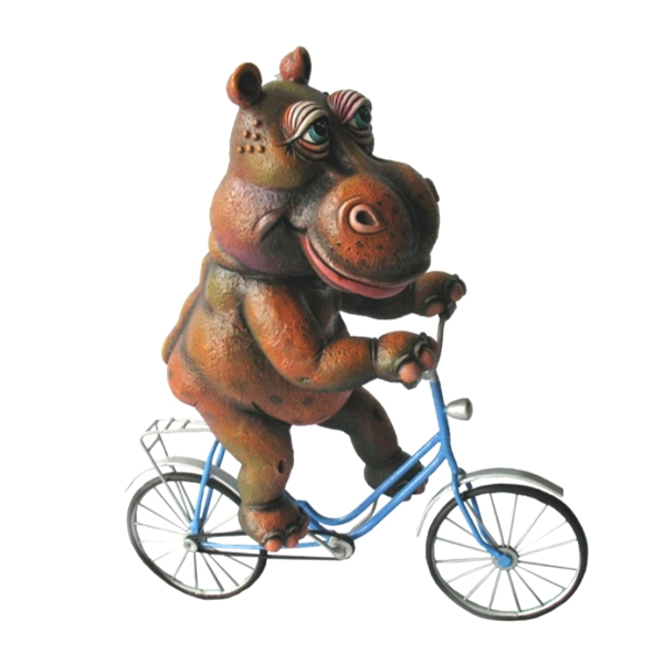 Hippo on Bicycle